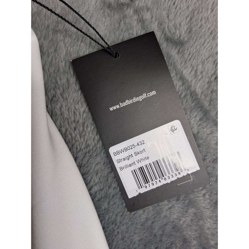 NWT Bad Birdie Skirt Womens Lg White Skort Golf Tennis Active Classic Athletic - Picture 5 of 9